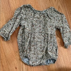 Rylee + Cru Floral Long Sleeve Bubble Romper